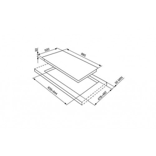 Smeg SRV896AOGH - Piano Cottura a Gas, 5...