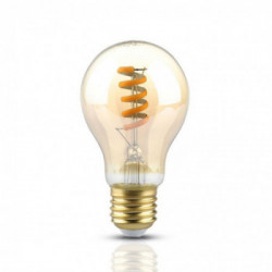 4W Led Spiral Filament Bulb-Amber 1800K