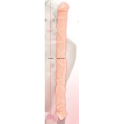 Nature Skin Double Dong Skin - Dildo Realistico Doppio, Flessibile