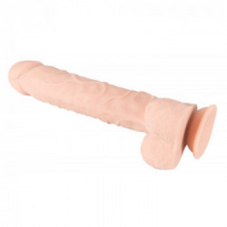 Nature Skin Large - Dildo Realistico con Testicoli e Ventosa, Flessibile