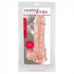 Realistixxx Giant XXL - Dildo Realistico con Testicoli e Ventosa, Grande