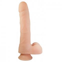 Nature Skin TPR Dong II - Dildo realistico con Testicoli e Ventosa, Grande