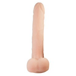 Nature Skin TPR Dong II - Dildo realistico con Testicoli e Ventosa, Grande