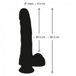Nature Skin TPR Dong II - Dildo realistico con Testicoli e Ventosa, Grande