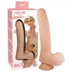 Nature Skin TPR Dong II - Dildo realistico con Testicoli e Ventosa, Grande