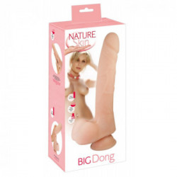Nature Skin TPR Dong II - Dildo realistico con Testicoli e Ventosa, Grande