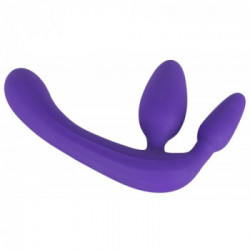 You2Toys Strapless Strap-On - Dildo a 3 Funzioni, Viola
