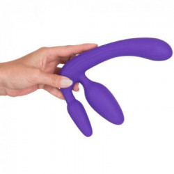 You2Toys Strapless Strap-On - Dildo a 3 Funzioni, Viola
