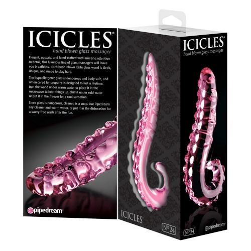 Icicles N24 - Dildo in Vetro, 11cm , Ø 4 cm.