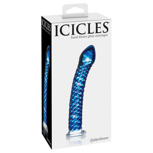 Icicles N29 - Dildo in Vetro, 18 cm, Ø 4 cm