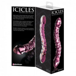 Icicles N55 - Dildo in Vetro, 19,5 cm, Ø 3,5 cm
