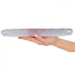 Crystal Duo Double Dong - Dildo Doppio, Trasparente