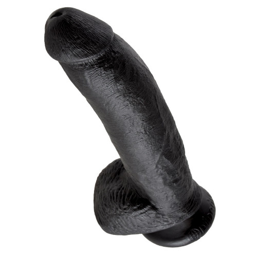 King Cock 9 With Balls Dark - Dildo Realistico...