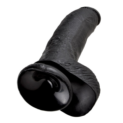 King Cock 9 With Balls Dark - Dildo Realistico...