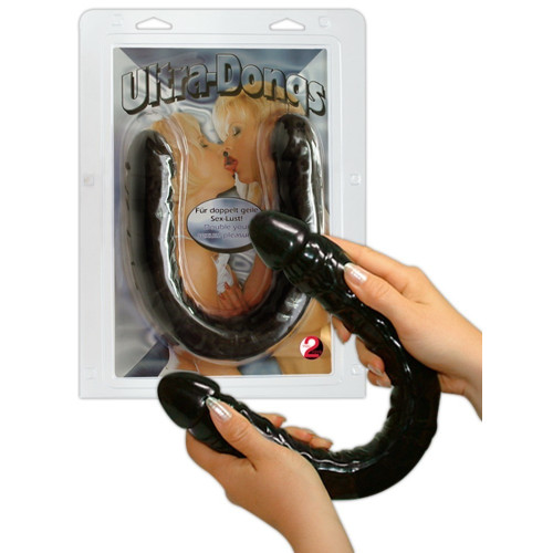 You2Toys Ultra Dong Black - Dildo Doppio, Nero