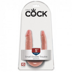 King Cock Small Double Trouble - Dildo Realistico Doppio