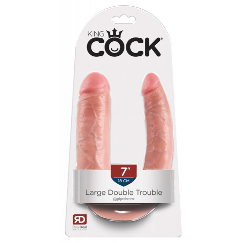 King Cock Large Double Trouble - Dildo...