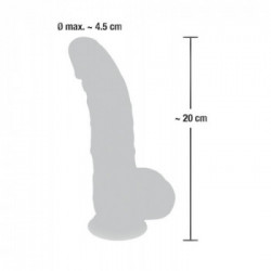 You2Toys Medical Silicone - Dildo Realistico con Testicoli e Ventosa
