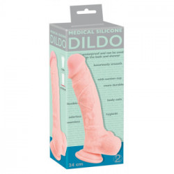 You2Toys Medical Silicone 24 - Dildo Realistico con Testicoli e Ventosa
