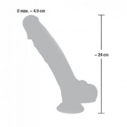 You2Toys Medical Silicone 24 - Dildo Realistico con Testicoli e Ventosa