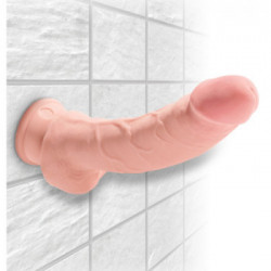 King Cock Plus 8 Triple Density Cock With Balls - Dildo Realistico con Testicoli e Ventosa