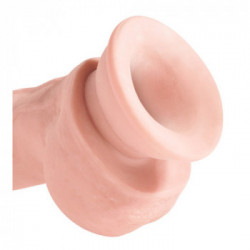 King Cock Plus 8 Triple Density Cock With Balls - Dildo Realistico con Testicoli e Ventosa