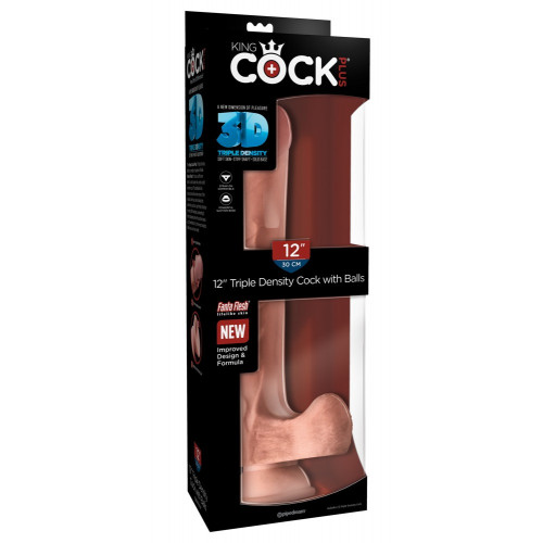 King Cock Plus 12 Triple Density Cock With...