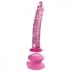 Icicles N86 - Dildo Realistico in Vetro, Ventosa, 15,5 cm, Ø 3 cm