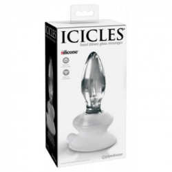 Icicles N91 - Dildo in Vetro, 8,5 cm, Ø max. 3,5 cm
