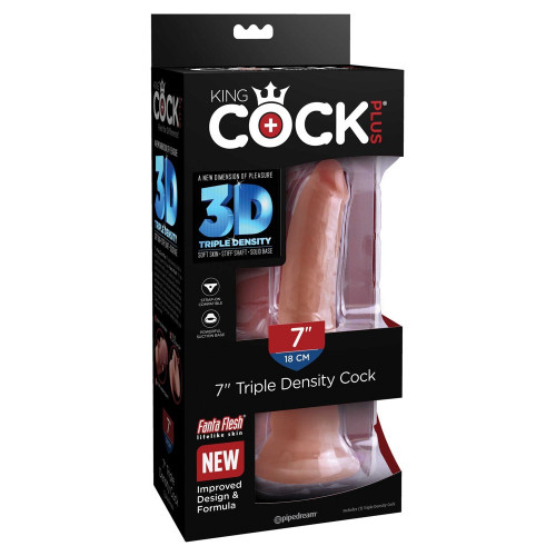 King Cock Plus 7 Triple Density Cock - Dildo...
