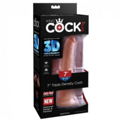 King Cock Plus 7 Triple Density Cock - Dildo Realistico con Ventosa