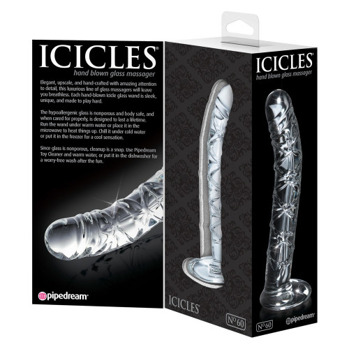 Icicles N60 - Dildo in Vetro, 5 cm, Ø max. 2,5 cm