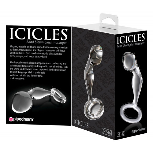 Icicles N46 - Dildo in Vetro, 8 cm, Ø 2,5 cm