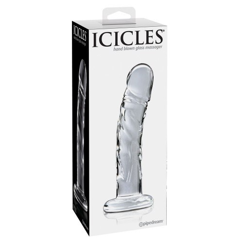 Icicles N62 - Dildo in Vetro, 16,5 cm, Ø 3 cm