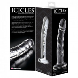 Icicles N62 - Dildo in Vetro, 16,5 cm, Ø 3 cm