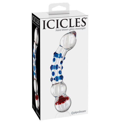 Icicles N18 - Dildo in Vetro, 12,5 cm, Ø 4 cm