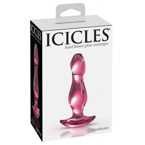 Icicles N73 - Dildo in Vetro, 9,2 cm, Ø 3 cm