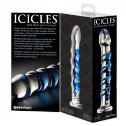 Icicles N5 - Dildo in Vetro, 16,5 cm. Ø da 3 cm