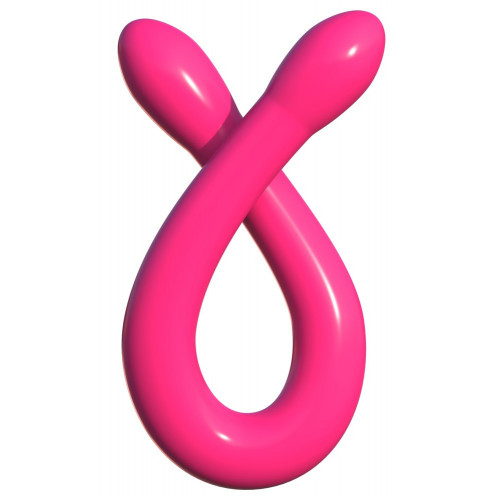 Classix Double Whammy Pink - Dildo Doppio, Rosa
