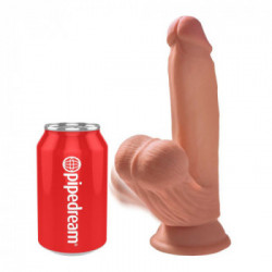 King Cock Plus Triple Density Cock with Swinging Balls - Dildo Realistico con Testicoli e Ventosa