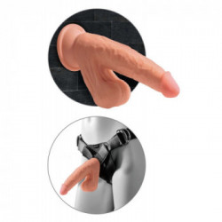 King Cock Plus Triple Density Cock with Swinging Balls - Dildo Realistico con Testicoli e Ventosa