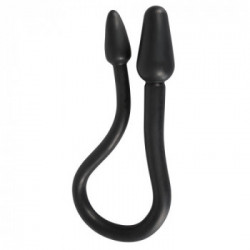Rebel Double Plug Black - Dildo Doppio