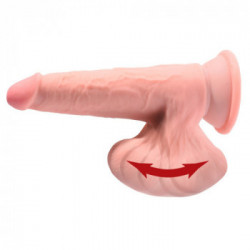 King Cock Plus Triple Density Cock With Swinging Balls - Dildo Realistico con Testicoli e Ventosa
