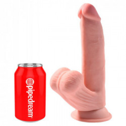 King Cock Plus Triple Density Cock With Swinging Balls - Dildo Realistico con Testicoli e Ventosa