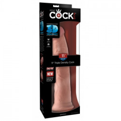 King Cock Plus 11 Triple Density Cock - Dildo Realistico con Ventosa