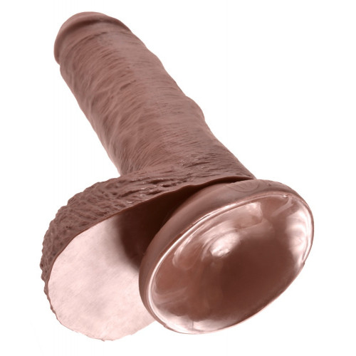 King Cock 7 With Balls Brown - Dildo Realistico...
