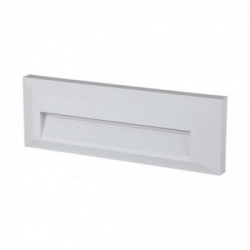 3W LED Step Light White Body Round Рectangular 4000K