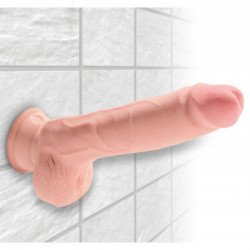 King Cock Plus 9 Triple Density Cock With Balls - Dildo Realistico con Testicoli e Ventosa