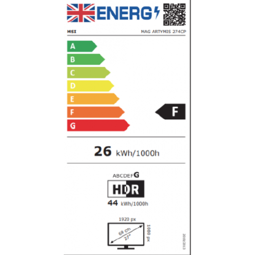 MSI MPG Artymis 274CP 68,6 cm (27") 1920 x 1080...
