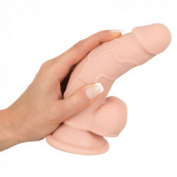 Nature Skin Small Bendable - Dildo Realistico con Testicoli e Ventosa